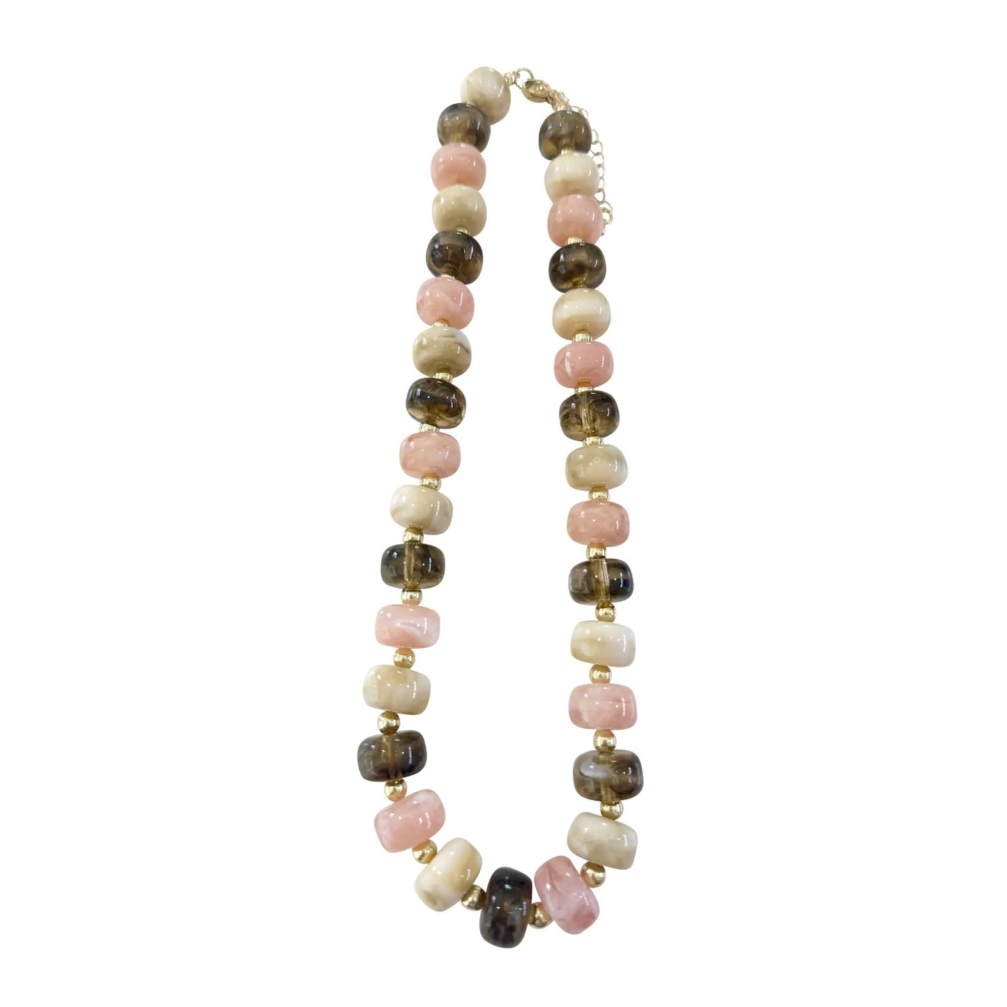 Kenny Beaded Necklace- Neutral
