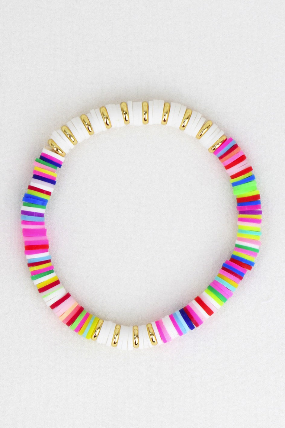 White Multi Bead Bracelet