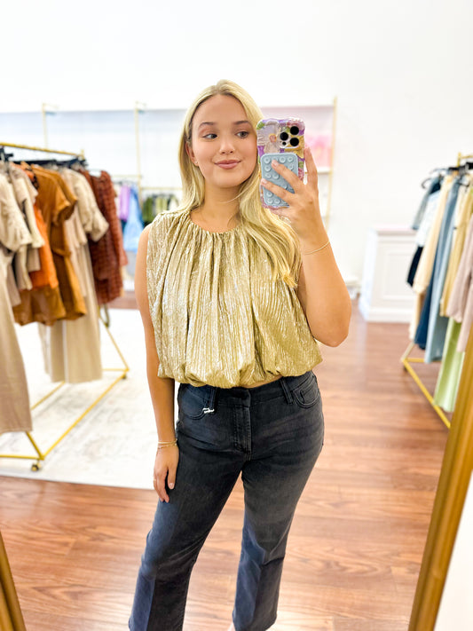 Bubble Top- Gold
