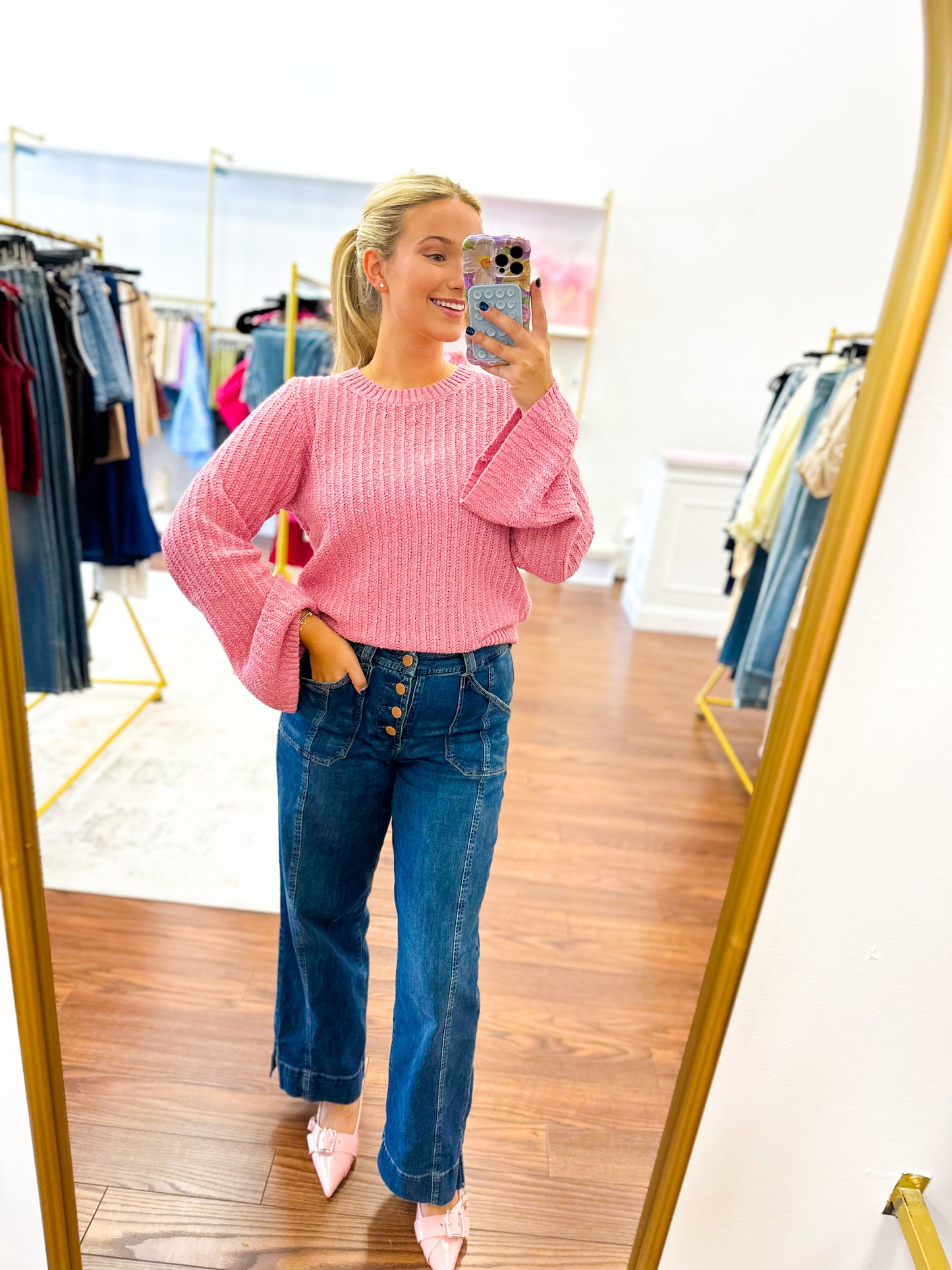 Maddy's Pink Sweater