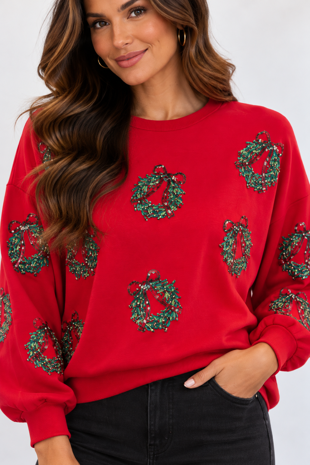 Merry Wreath Sweatshirt