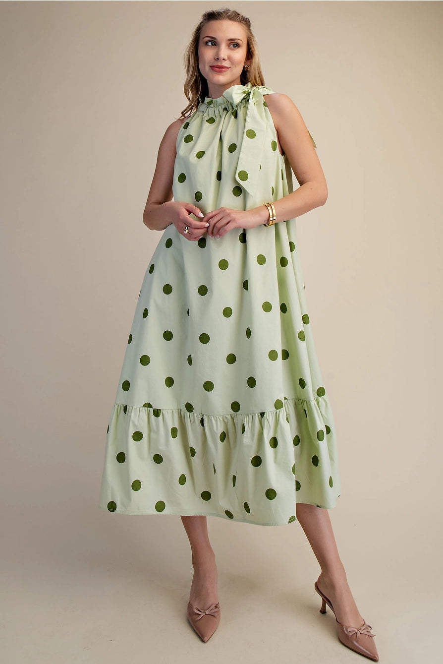 Matcha Moment Midi Dress