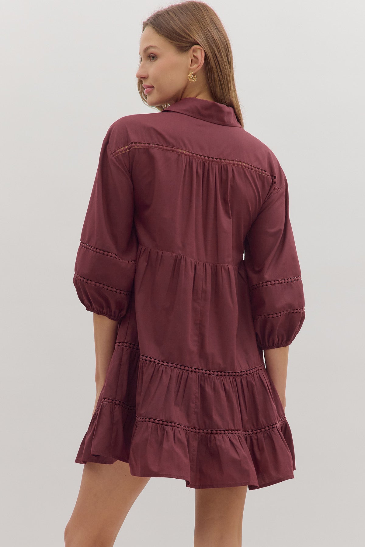 Wine Mini Dress
