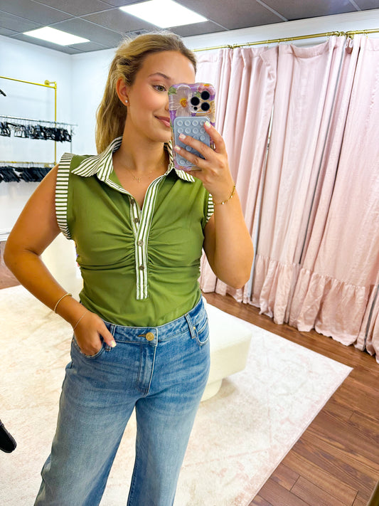 Jess Top- Olive