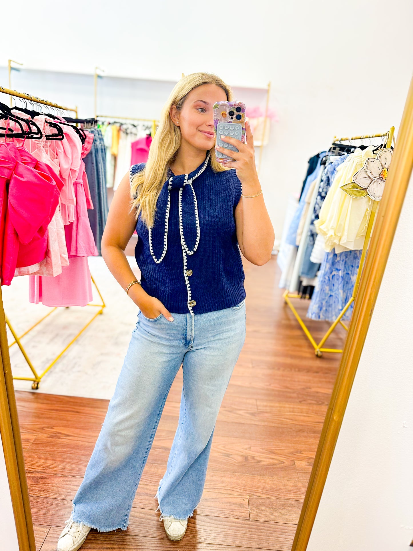 Nantucket Top- Navy