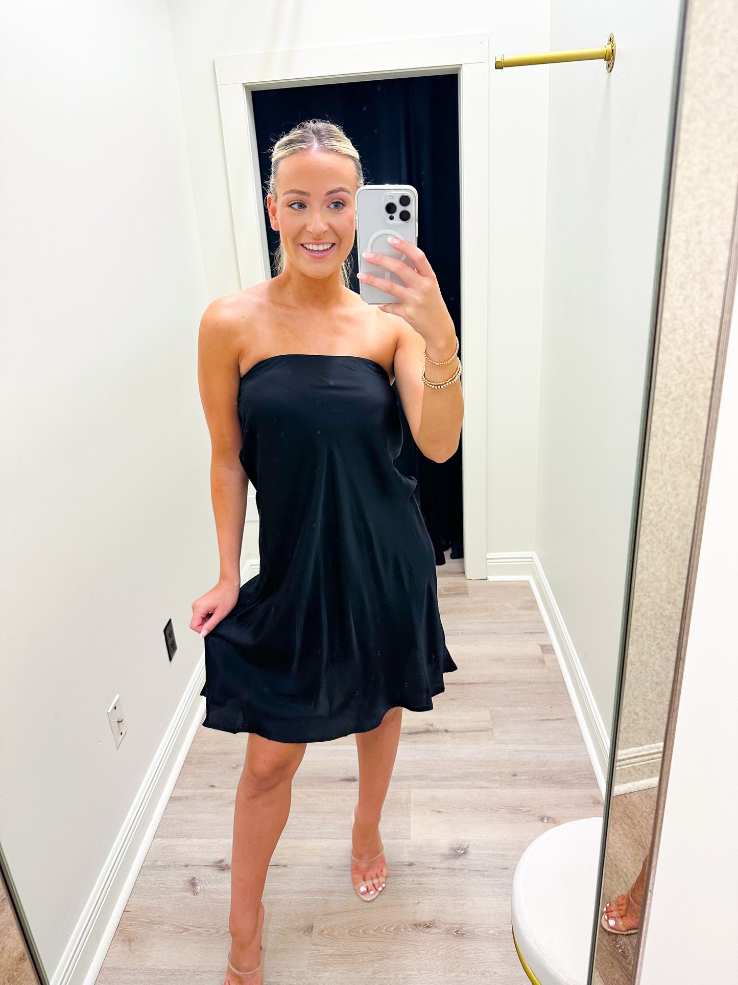 Silk Midi Skirt