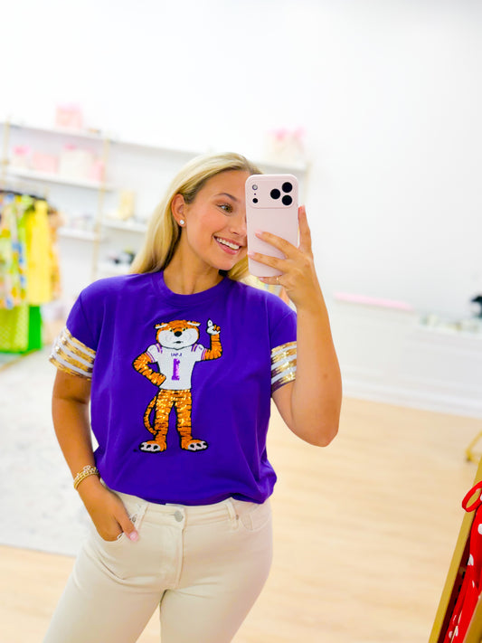 Tiger Sparkle Top