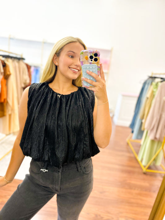 Bubble Top- Black