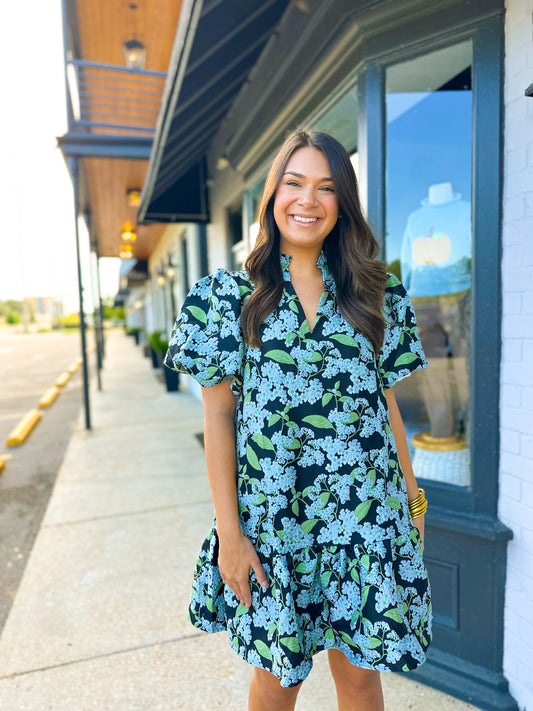 Midnight Petal Dress