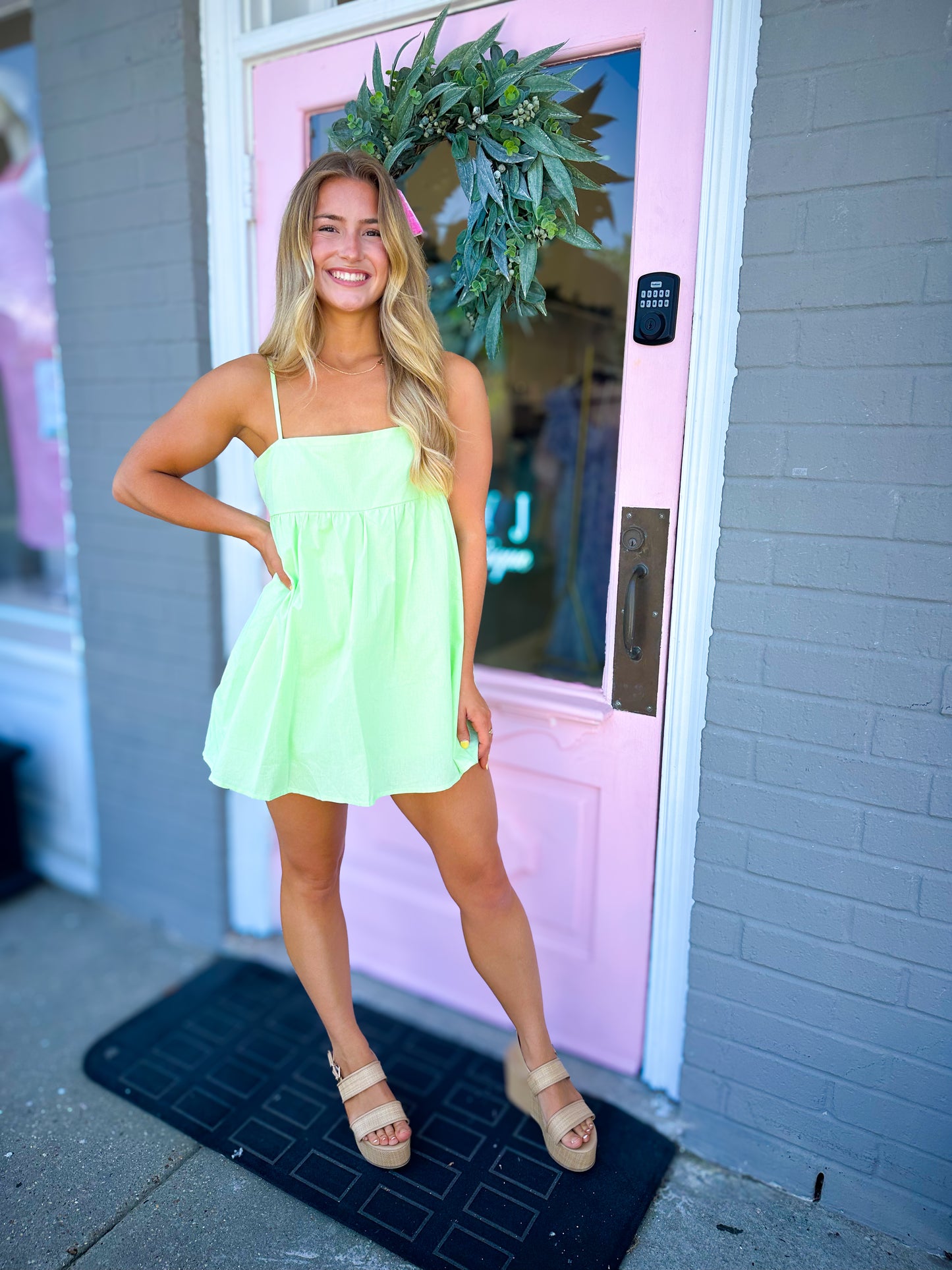 Lime Mini Dress