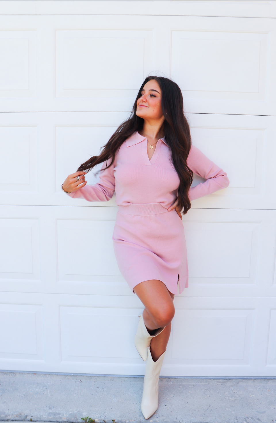 Mauve Sweater Set