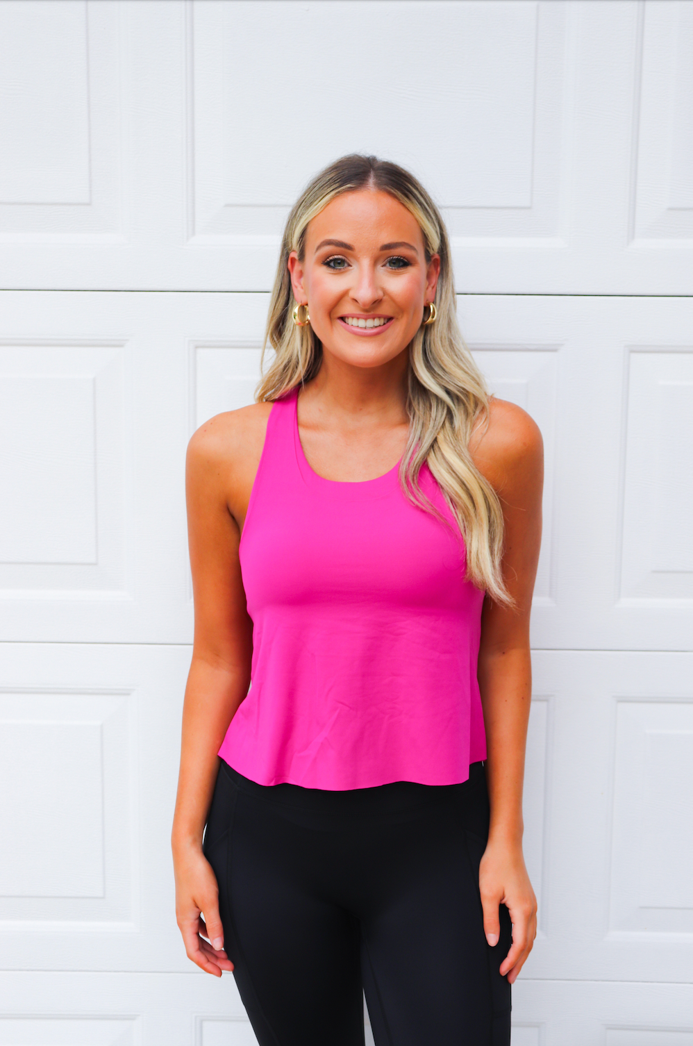 Criss Cross Tank w Built In Bra