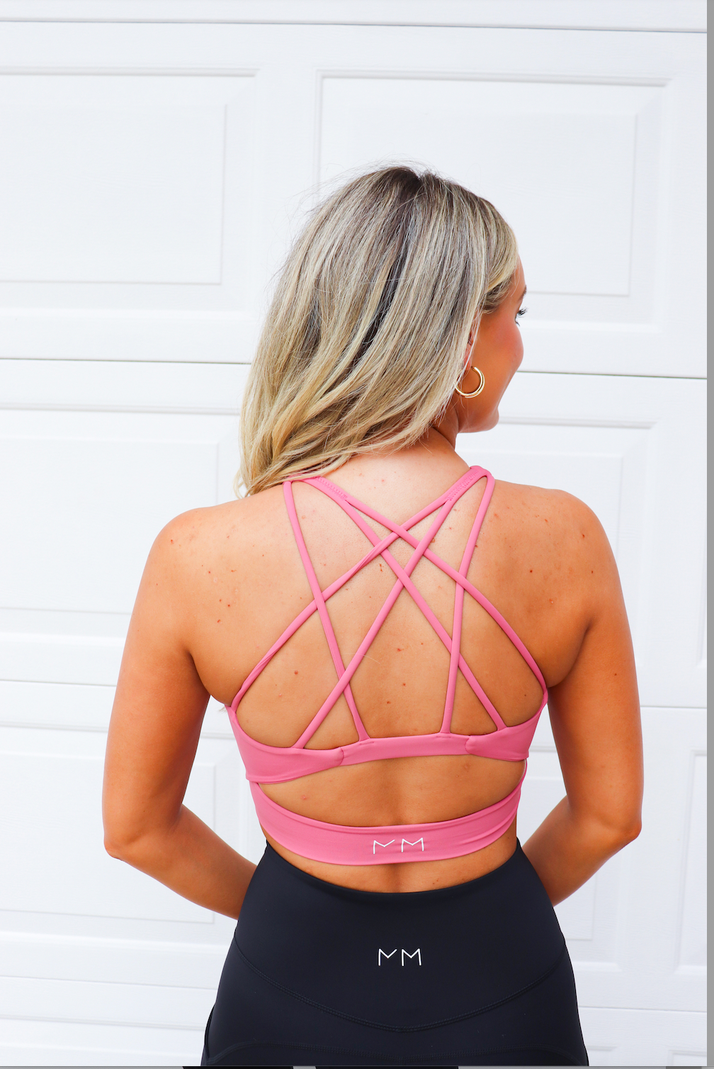 Multi Strap Cut Out Sports Bra- Medium Support