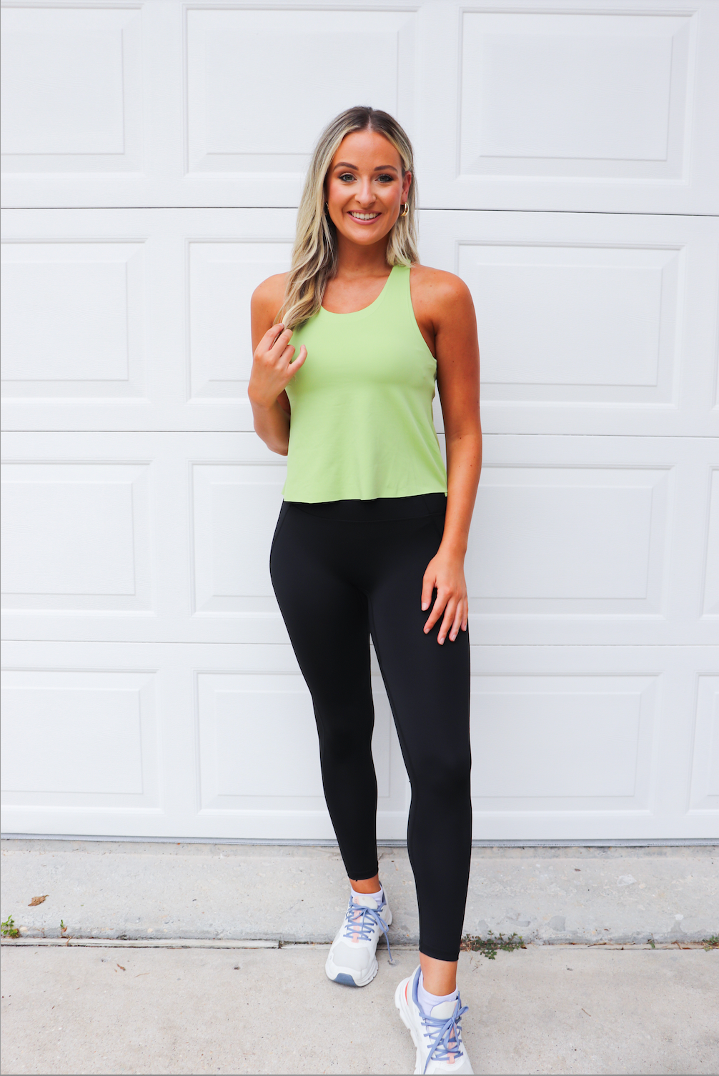 Criss Cross Tank w Built In Bra