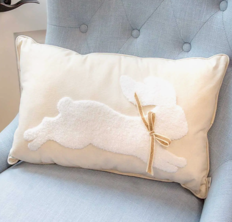 Leaping Bunny Pillow
