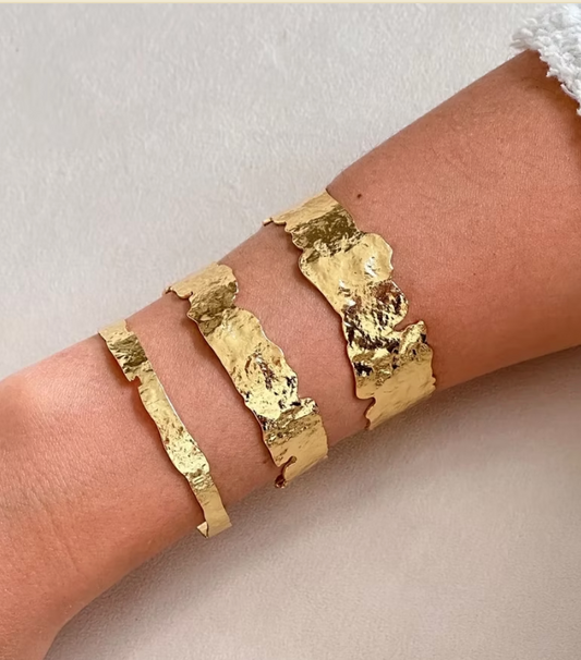 Plated Cuff Bracelet Thick