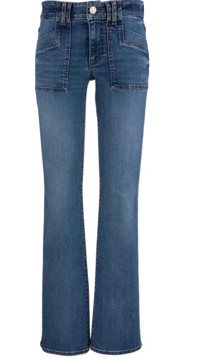 STELLA HIGH RISE FLARE CLEAN HEM