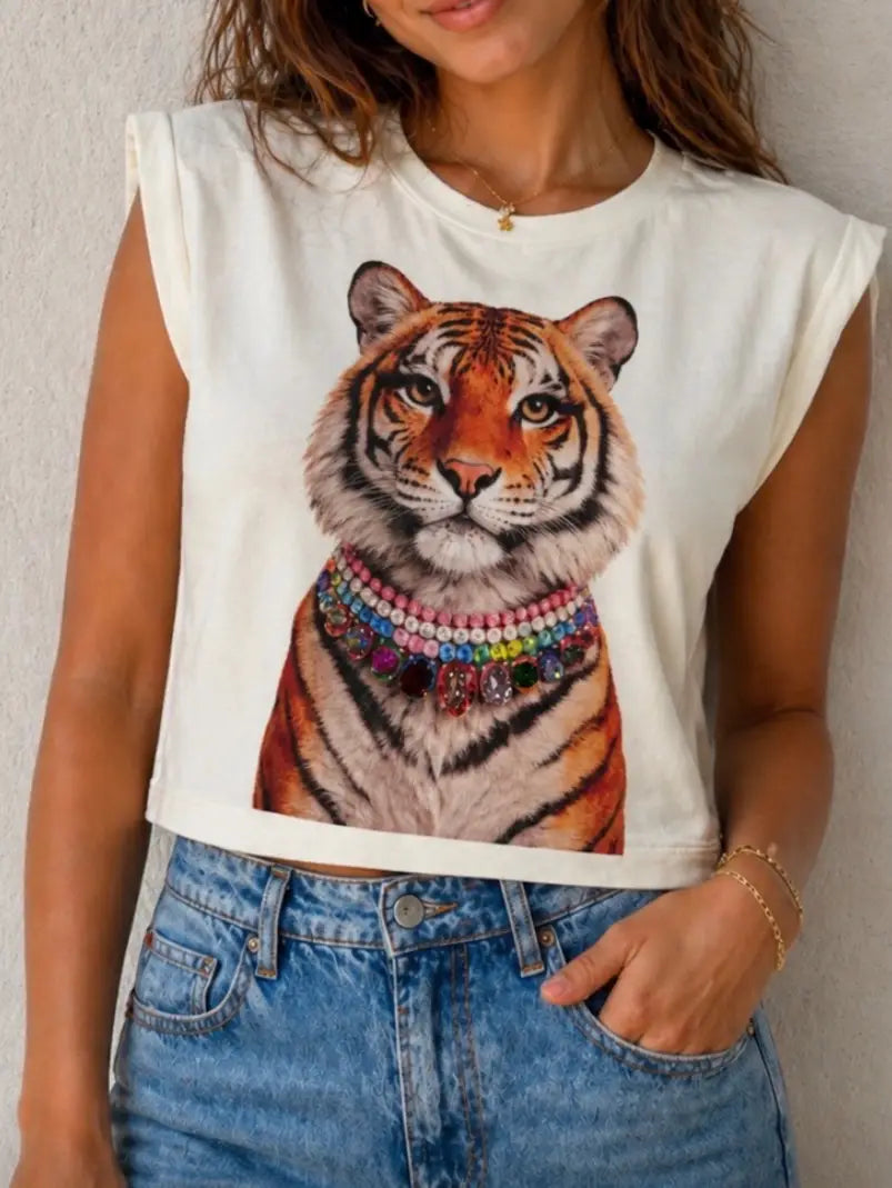 Jewel Tiger Tee