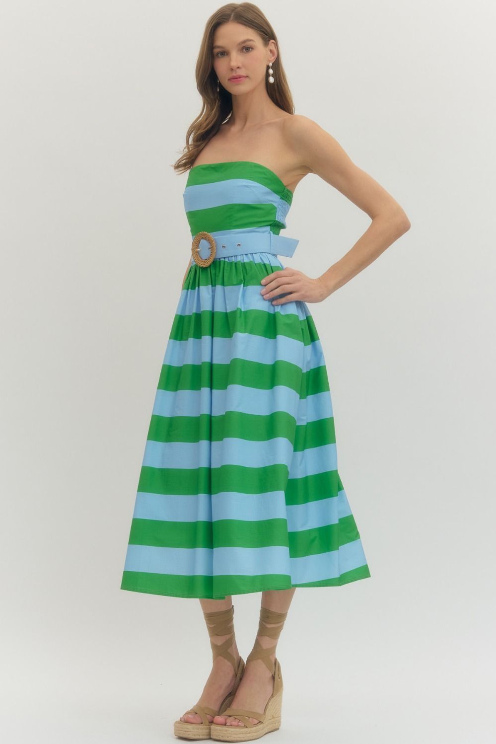 Seaside Stripe Midi