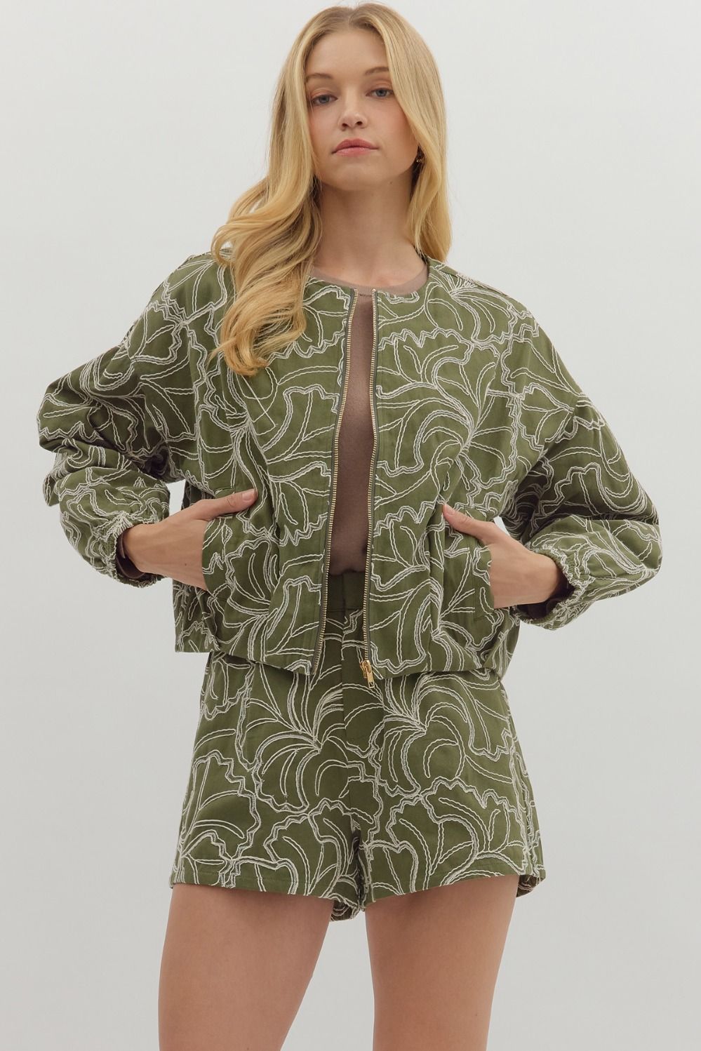 Olive Line Jacket