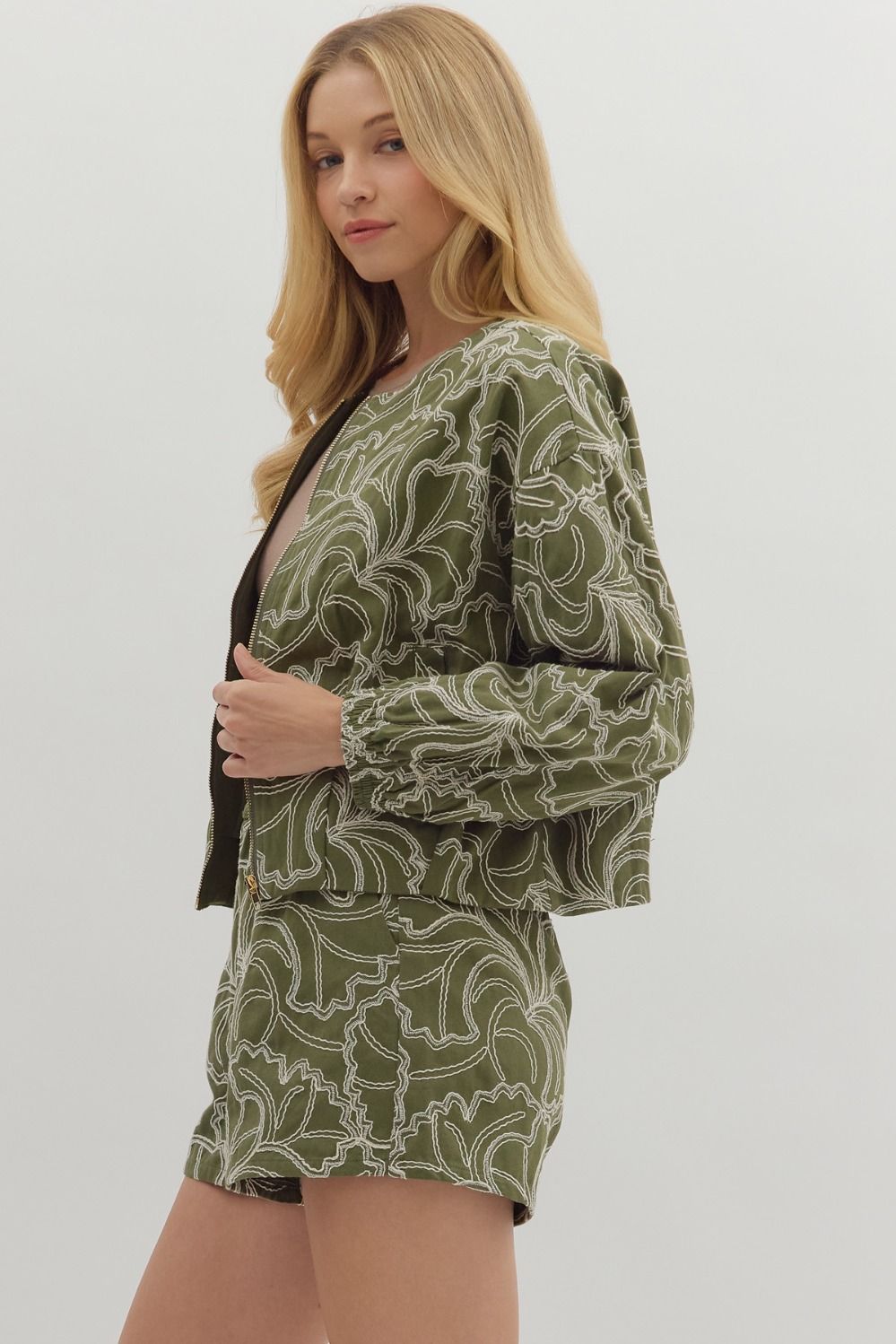 Olive Line Jacket