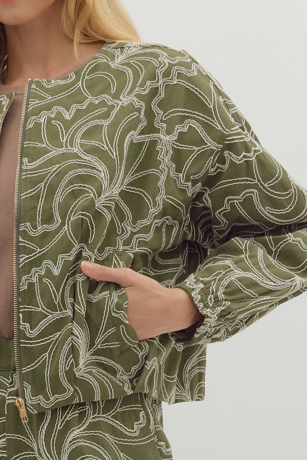 Olive Line Jacket