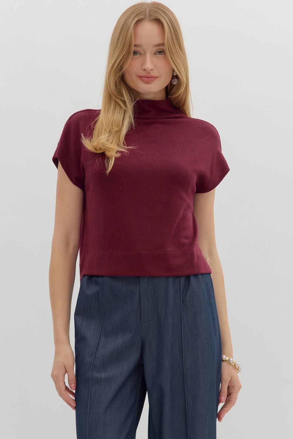 Sophie Top- Dk Red