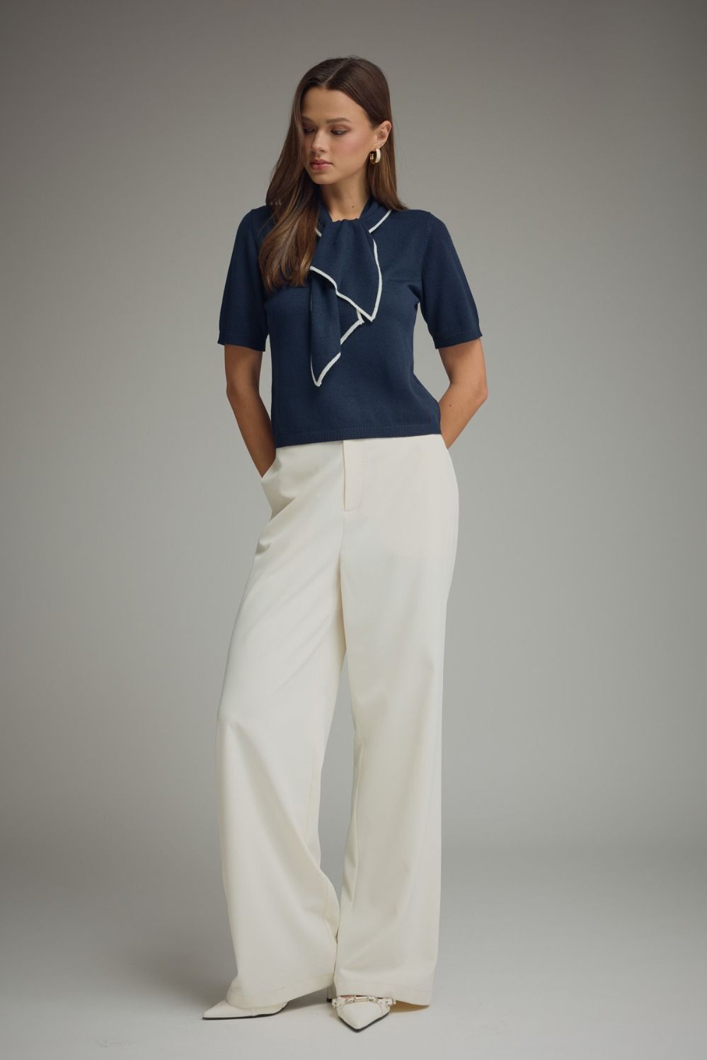 Monroe Top-Navy