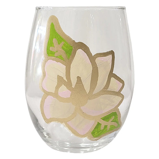 Magnolia Wine Glass