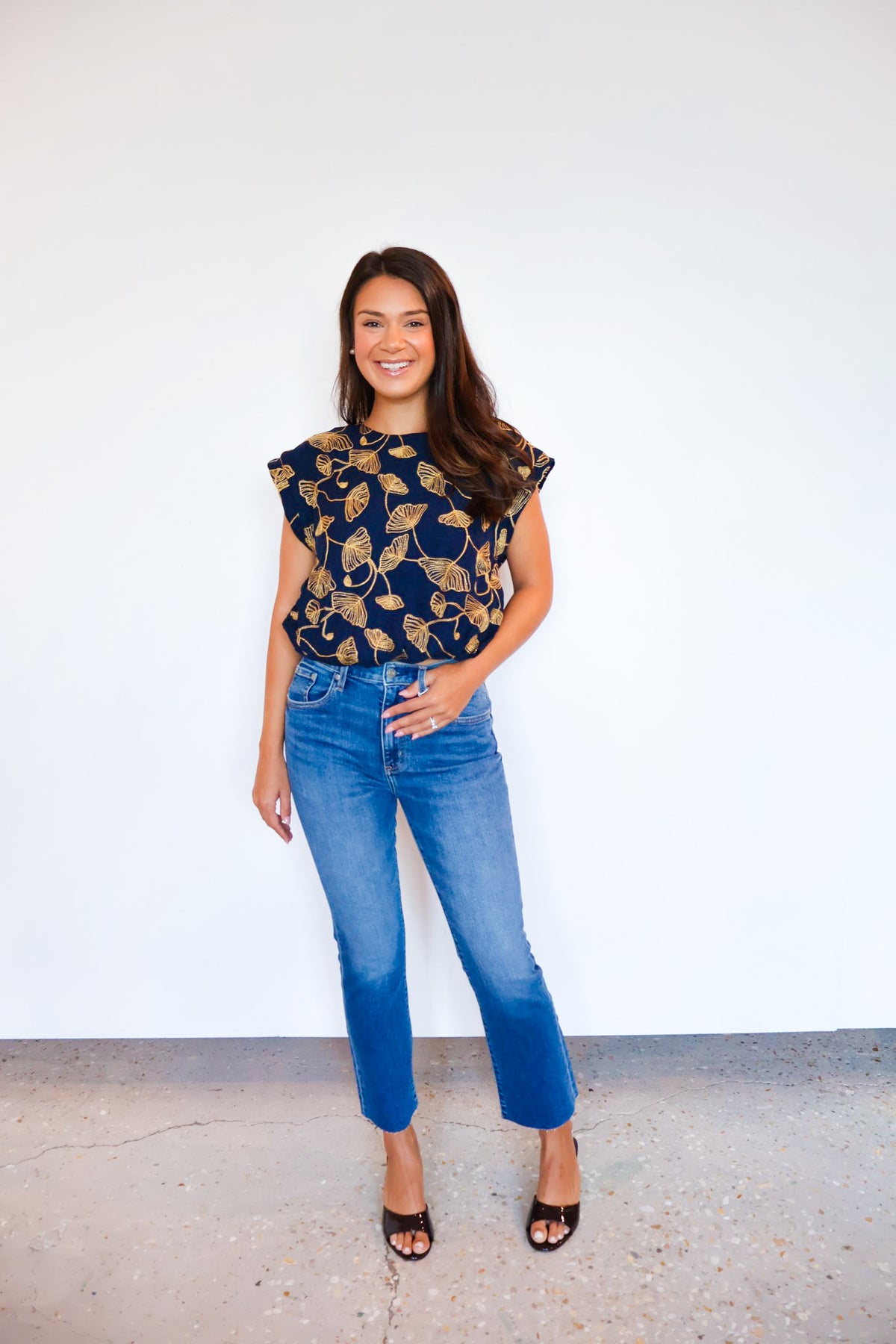 Paloma Top-Navy