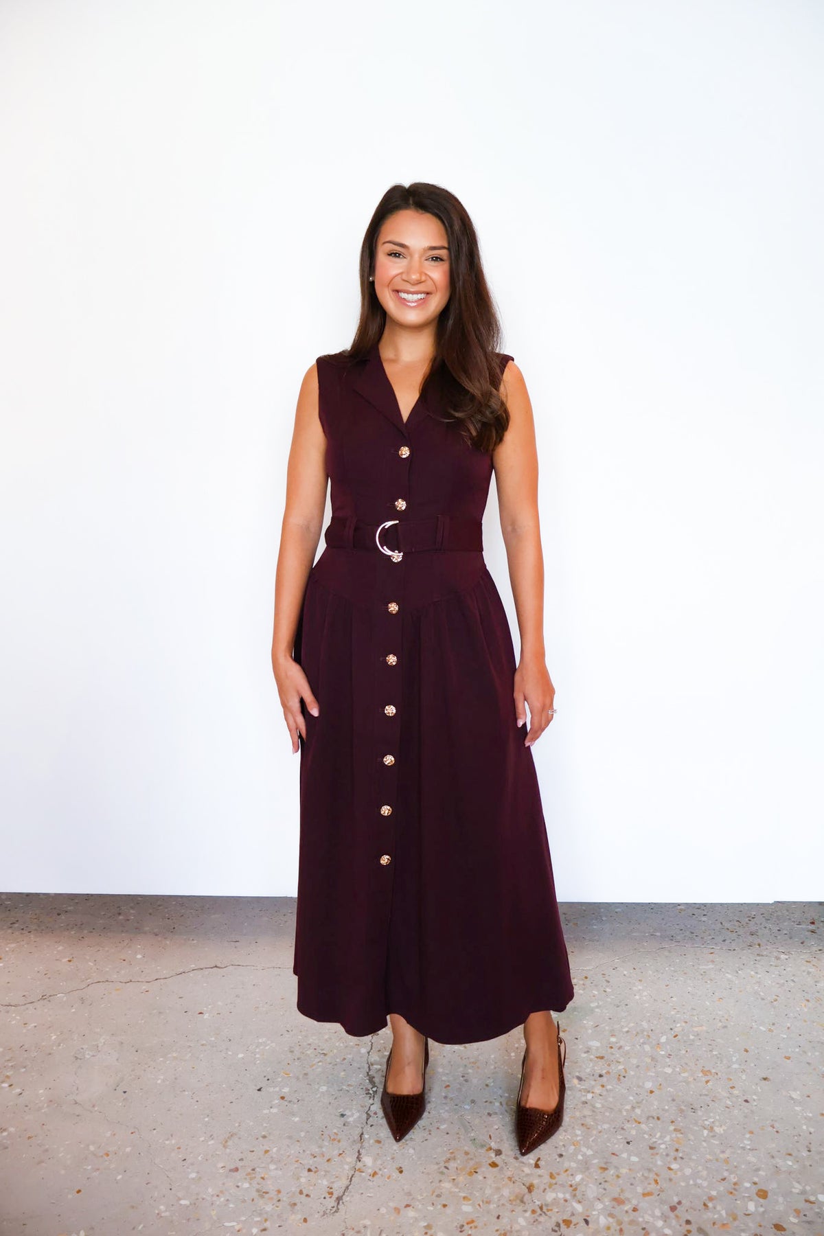 Merlot Midi Dress