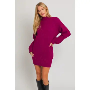 Berry Sweater Dress