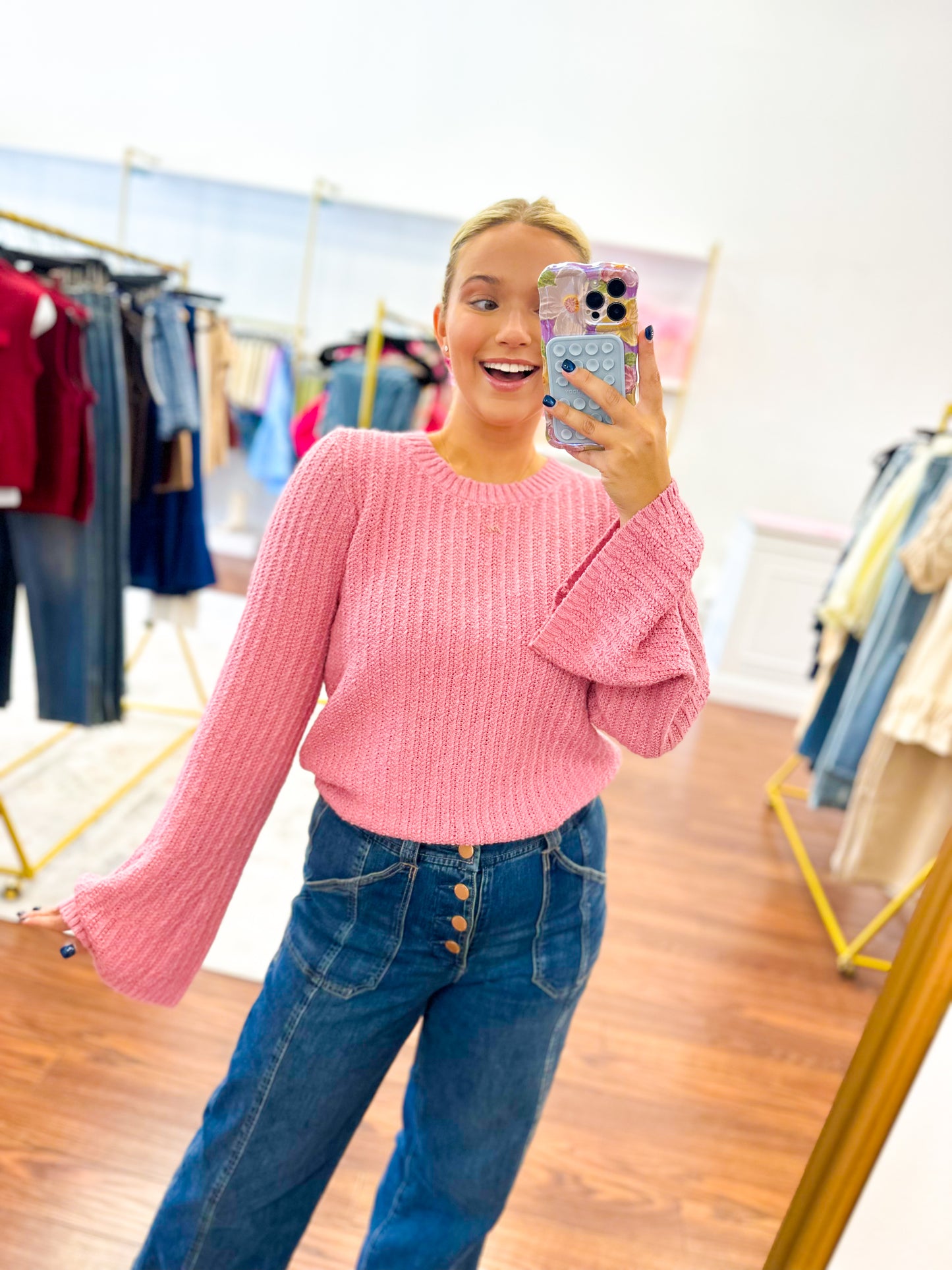 Maddy's Pink Sweater