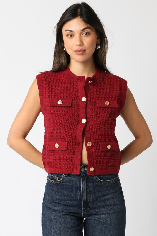 Maple Top- Red