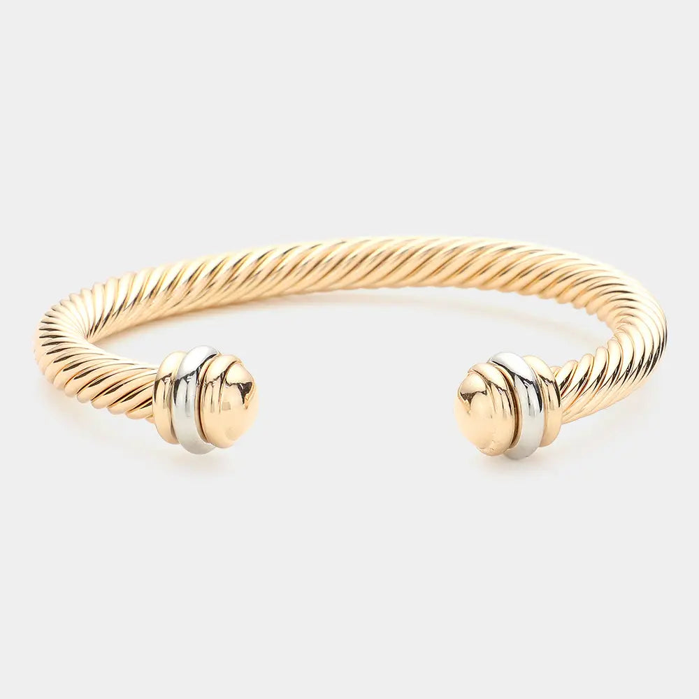 Twisted Rope Cuff Bracelet