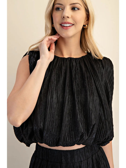 Bubble Top- Black