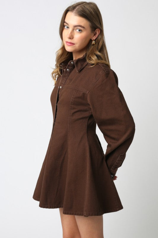 Lea Button Dress