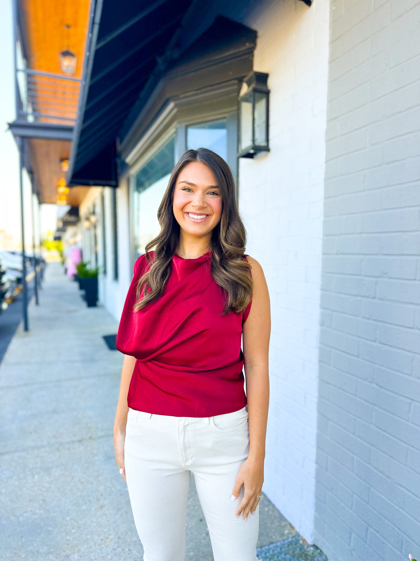 Celeste Top- Burgundy