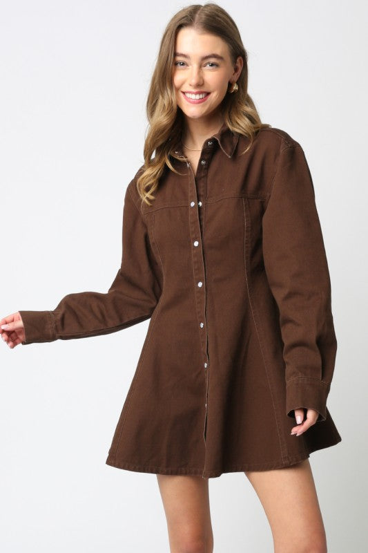 Lea Button Dress
