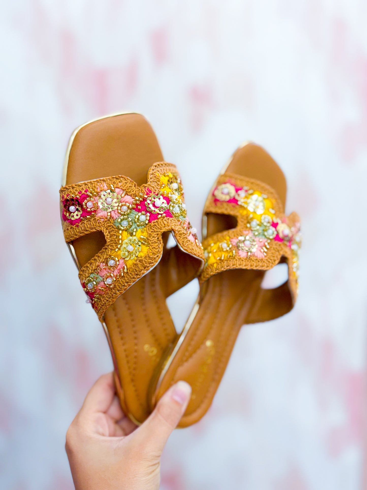 Sienna Beaded Slides