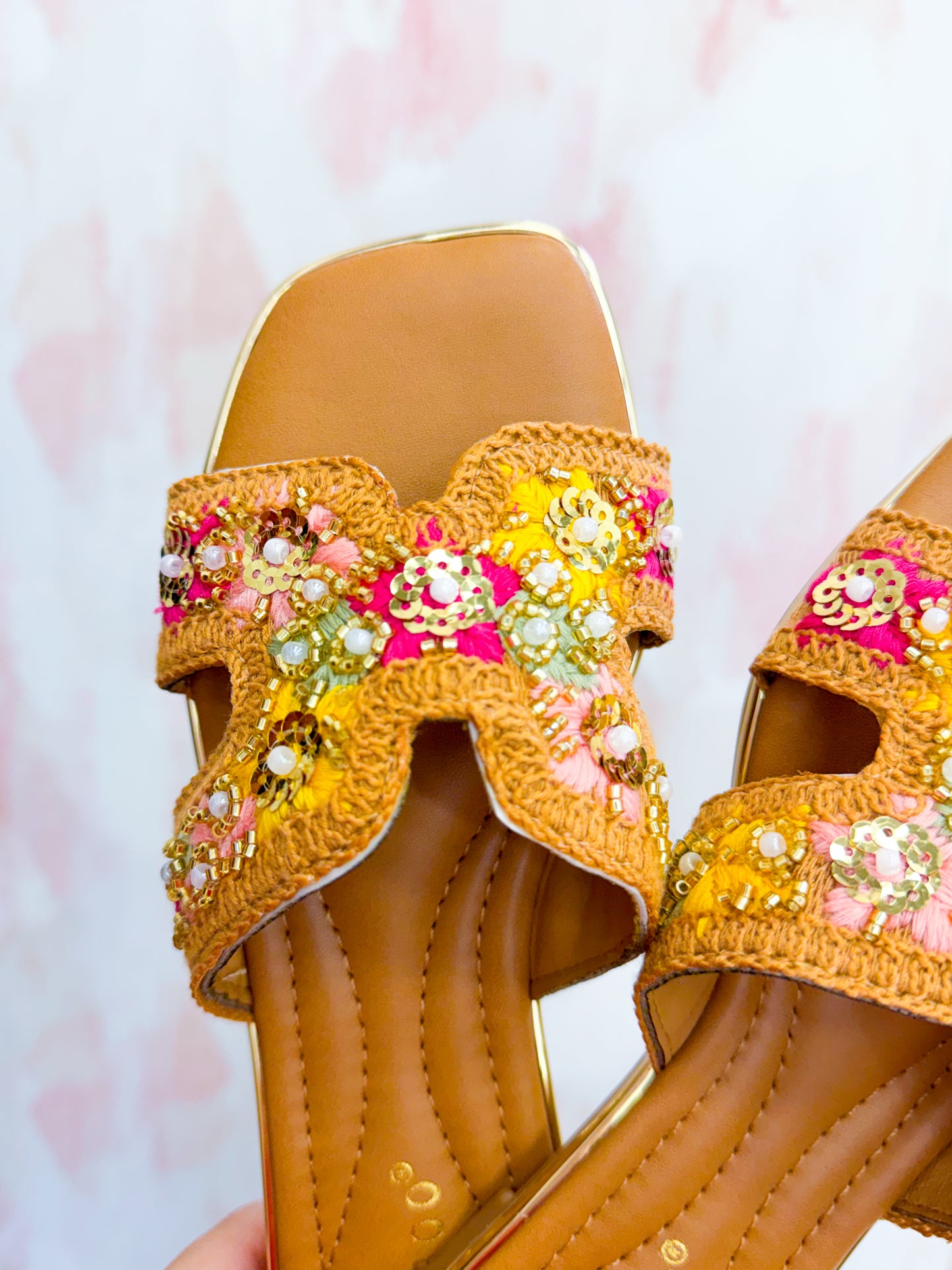 Sienna Beaded Slides