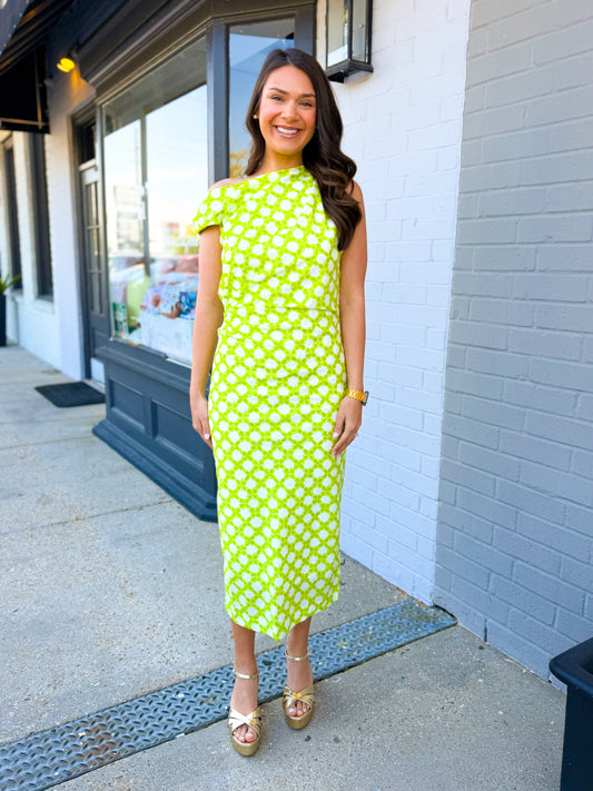 Lime Light Midi Dress