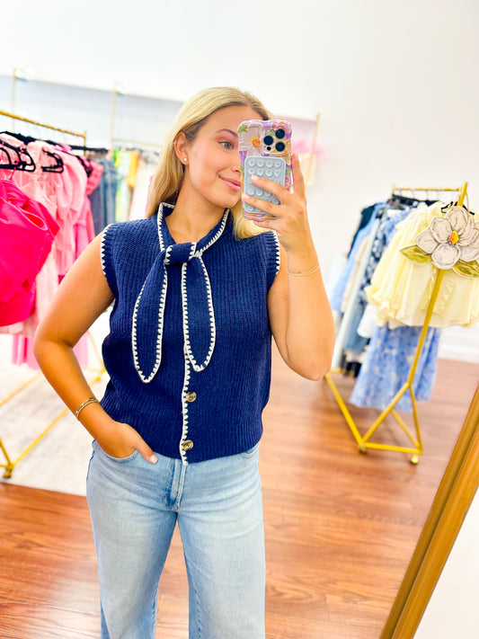 Nantucket Top- Navy