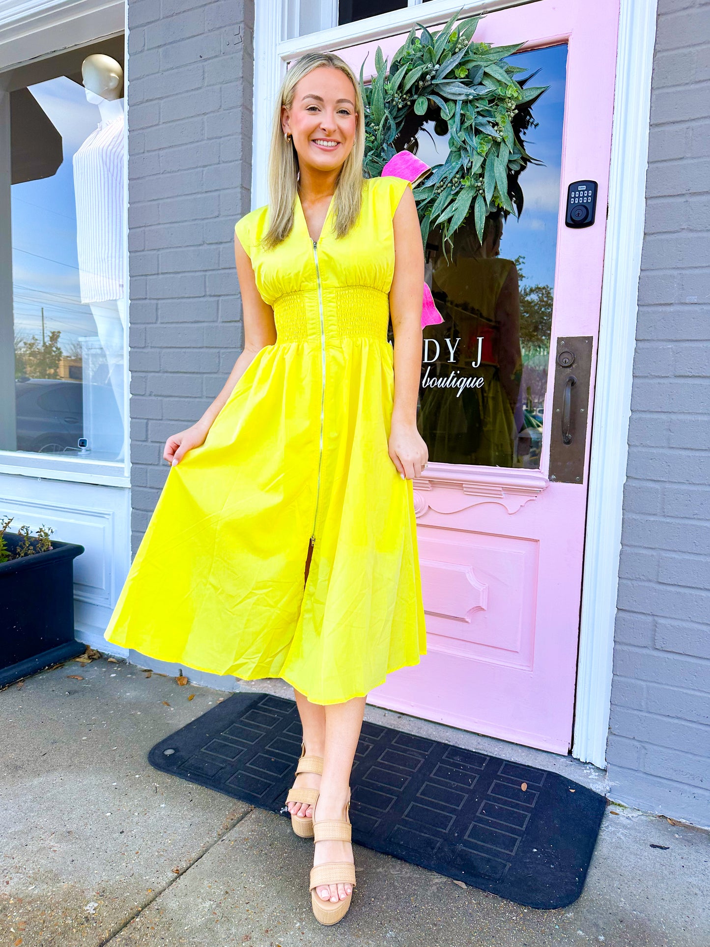 Kourt Dress- Lemon