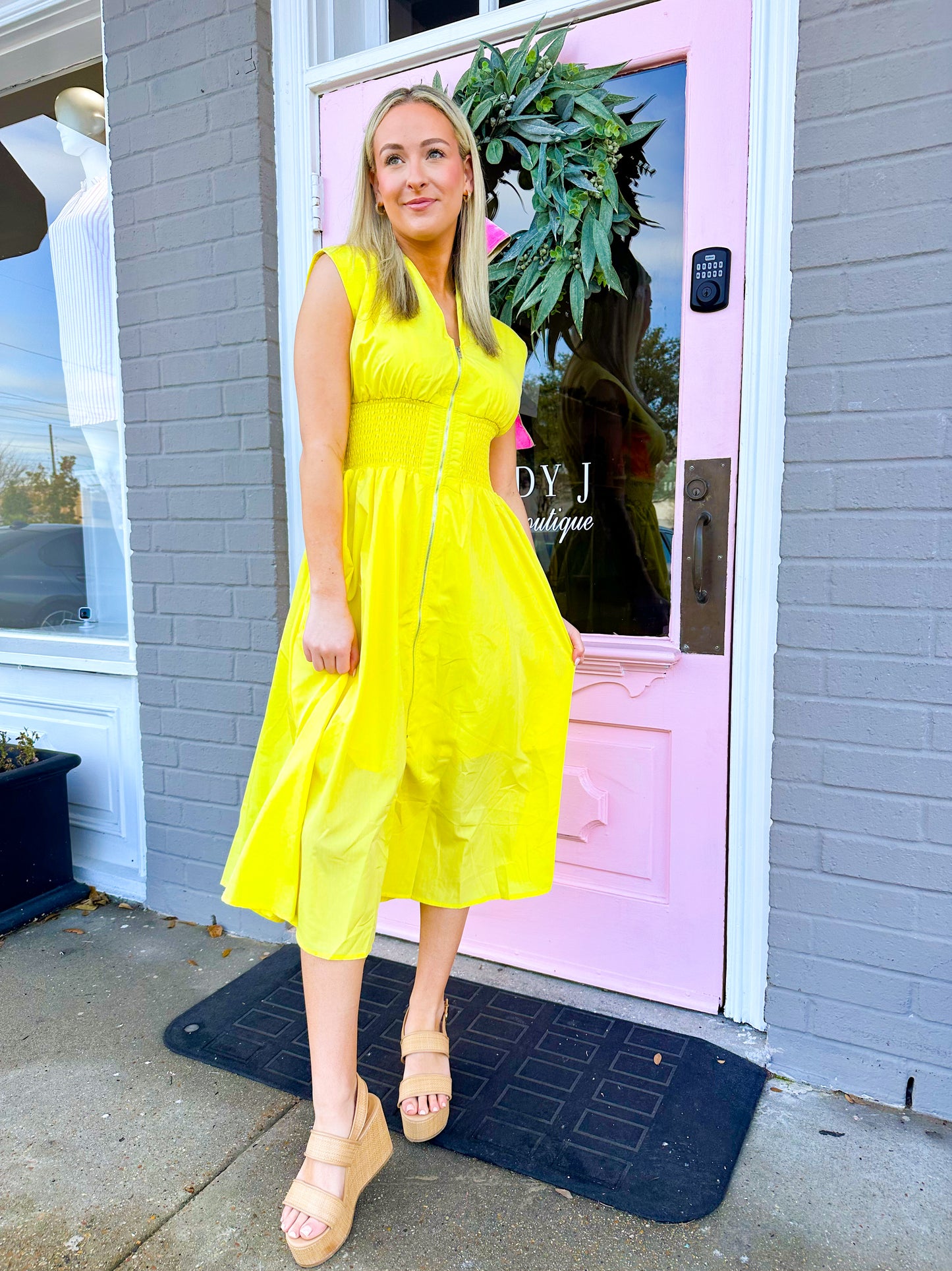 Kourt Dress- Lemon