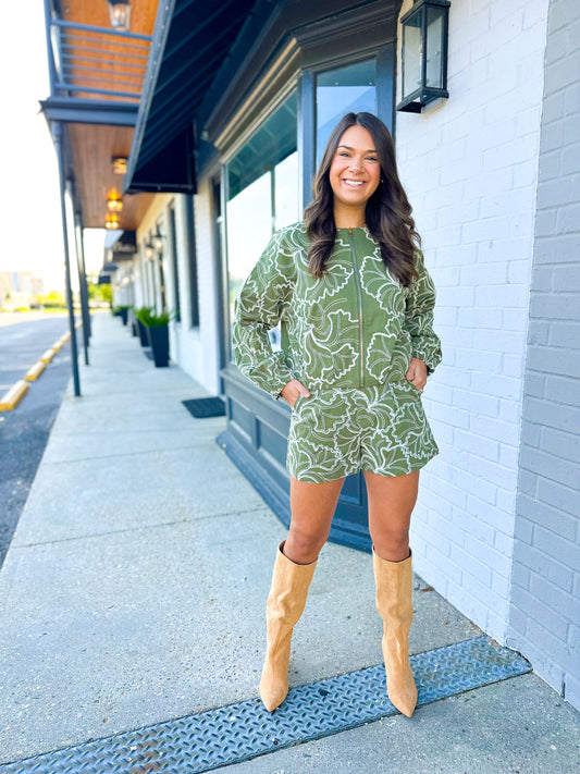 Olive Line Jacket