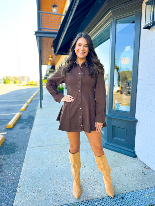 Lea Button Dress