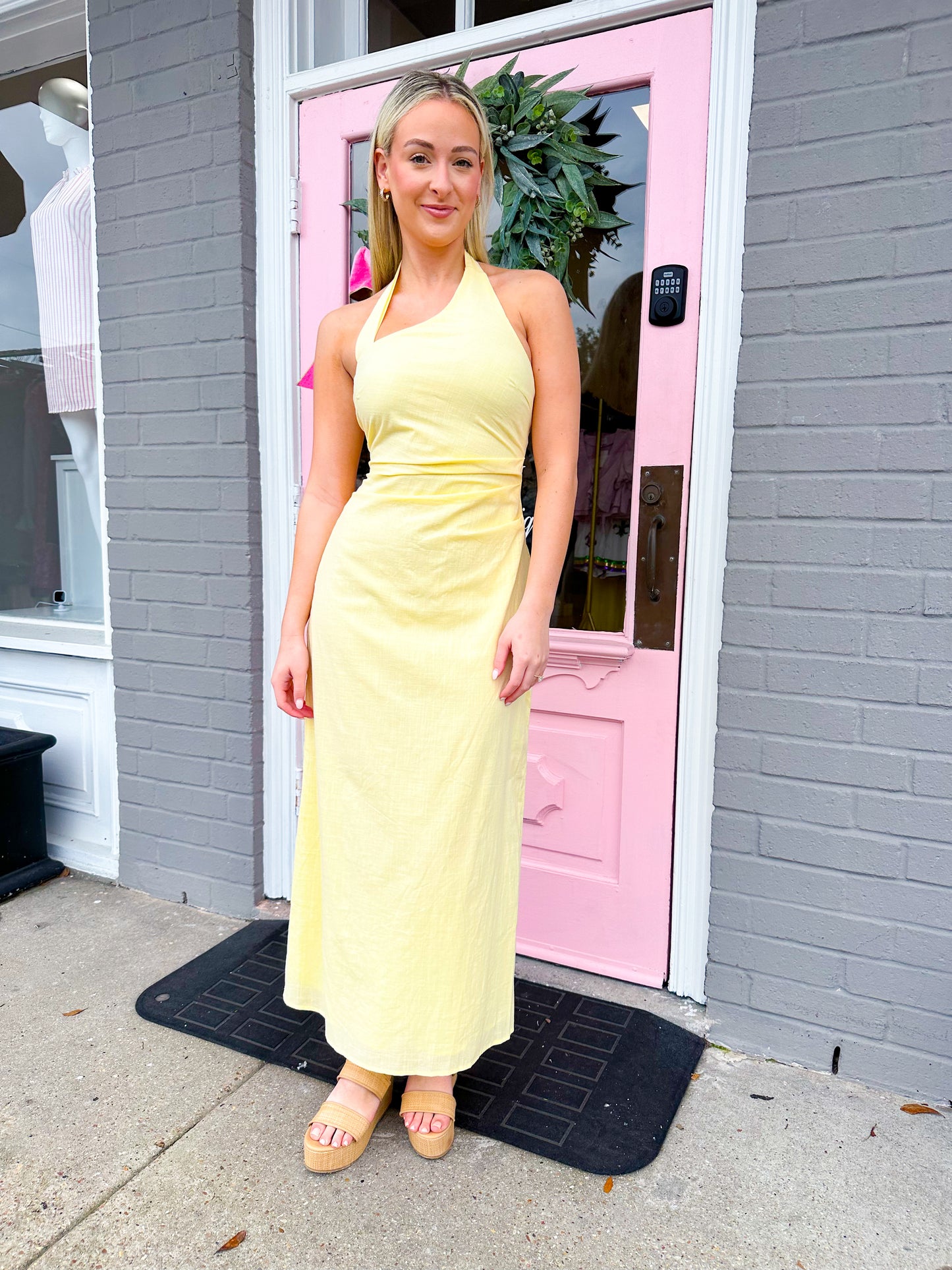 Eliza Dress Lemon