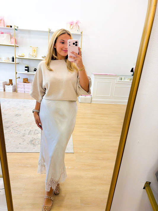 Sutton Top- Beige