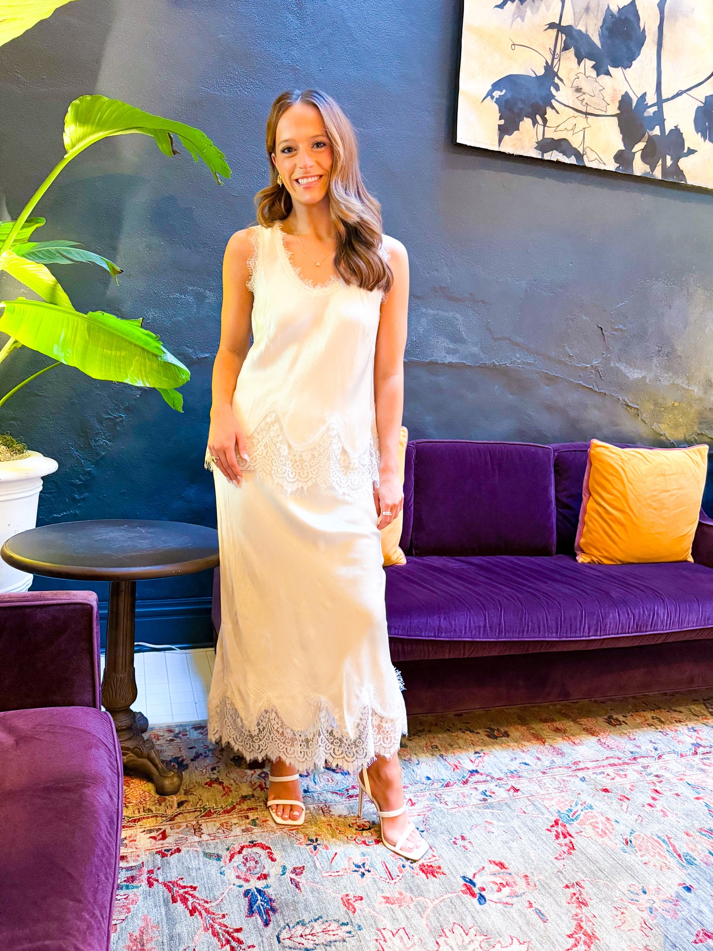 Camille Maxi Skirt- Beige